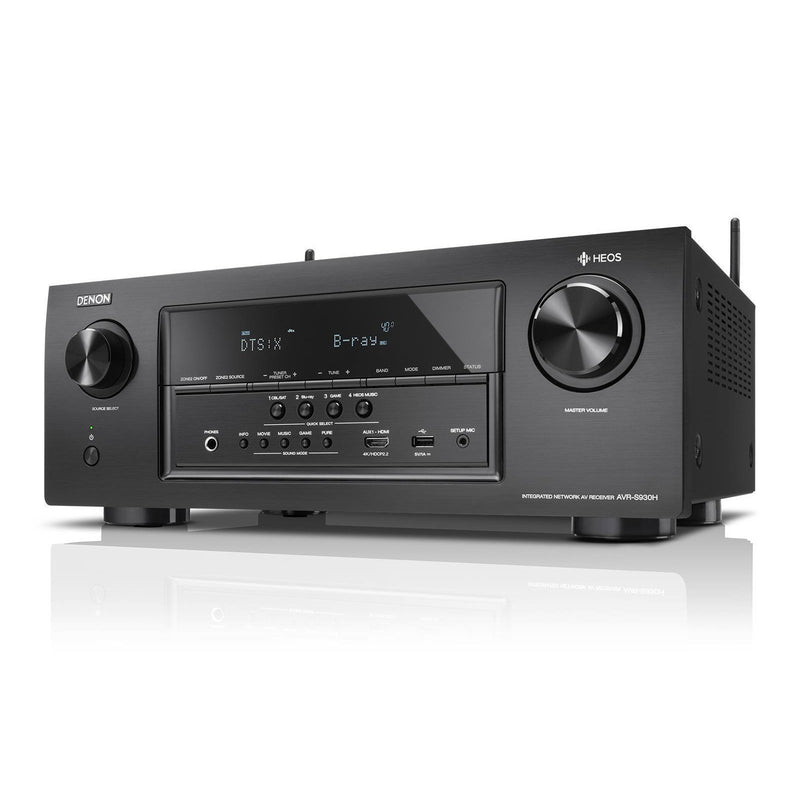 Denon AVR-S930H 7.2-Ch A/V Receiver with Built-In HEOS Wireless Technology, Works with Alexa