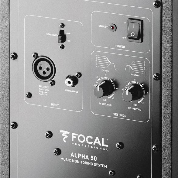 Focal Alpha 50 Active 2-Way Near Field Professional Monitoring Loudspeaker - Unit